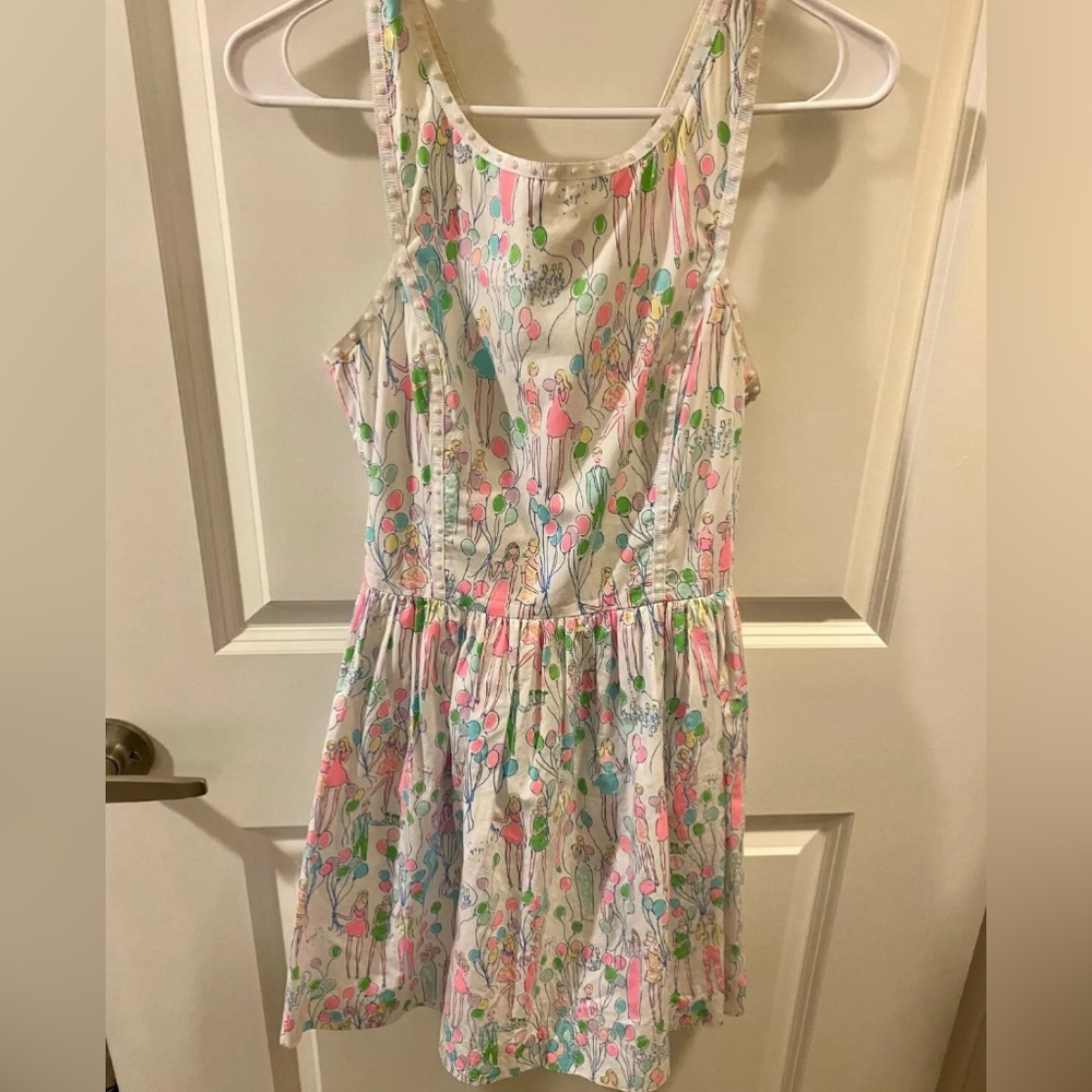 Lilly Pulitzer POP Sandrine Dress Resort White EUC Size 00